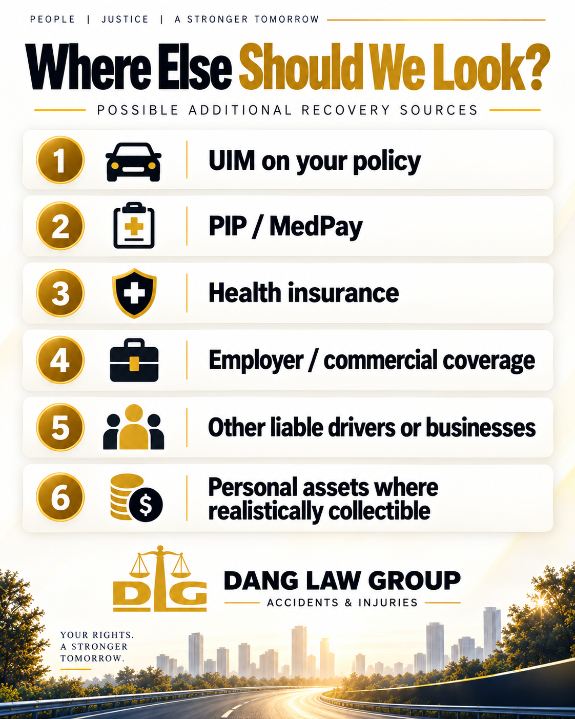Additional Recovery Sources for Personal Injury Infographic DLG
